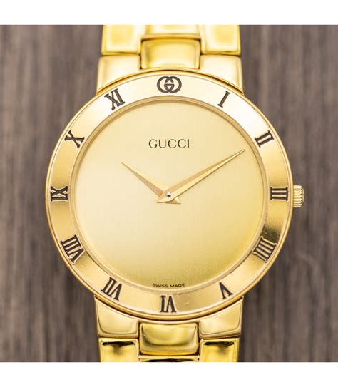 back gucci vintage watch|vintage gucci watches for men.